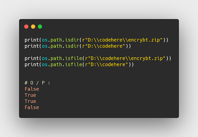 كيفية معرفة هل المجلد صالح ام لا بالبايثون ! كيفية معرفة هل المجلد صالح ام لا بالبايثون !
