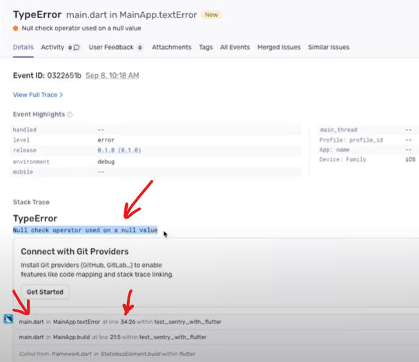 كيف تتابع اخطاء تطبيقك بعد اطلاقه عن طريق Sentry في Flutter بسهوله
