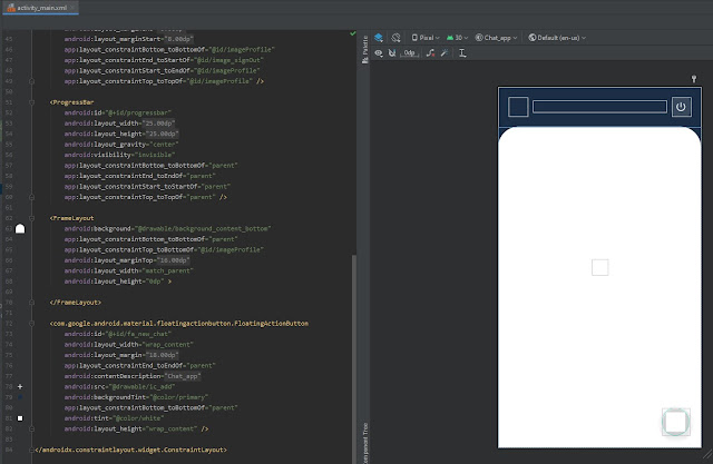التعديل على صفحة activity_main واضافة FloatingActionButton لاضافة مستخدمين