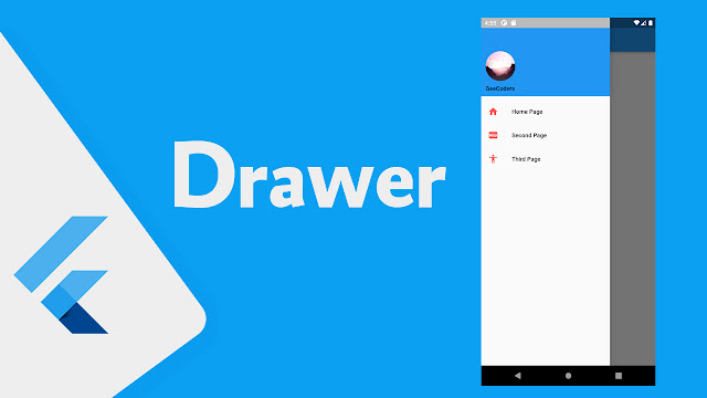 navigation drawer بجميع تفاصيلها في Flutter بالعربي