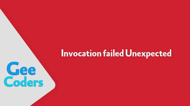 حل مشكلة عدم القدرة على رفع مشاريع الgithub وظهور مشكلة Invocation failed Unexpected