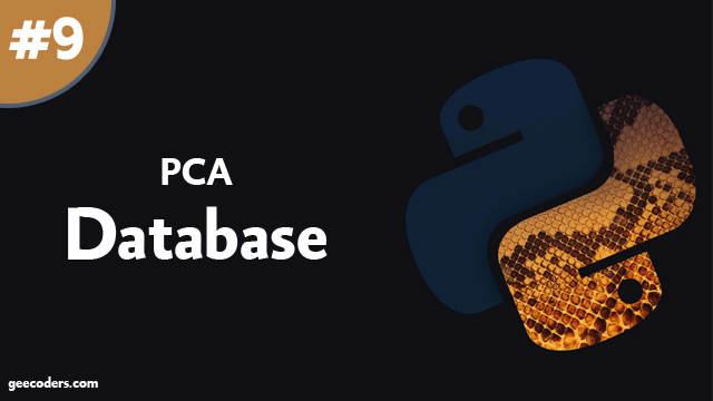 انشاء machine model لل PCA في تعليم الاله بالبايثون