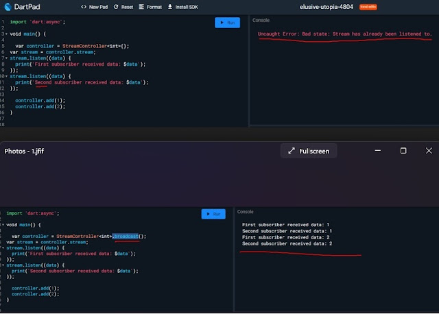 تبسيط لمفهوم أنواع الـ Streams في Flutter تبسيط لمفهوم أنواع الـ Streams في Flutter