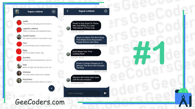 المكتبات التي تحتاجها لبناء تطبيق chat في Android studio