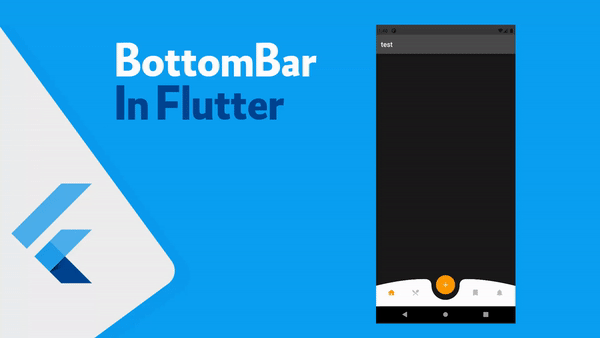 تصميم bottomBar عن طريق الPainter في Flutter