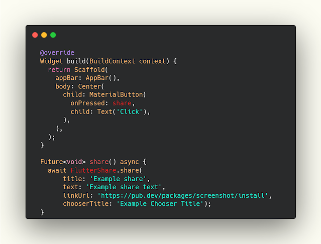How to share link in Flutter How to share link in Flutter