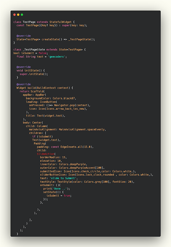 How to Add slide button in flutter How to Add slide button in flutter
