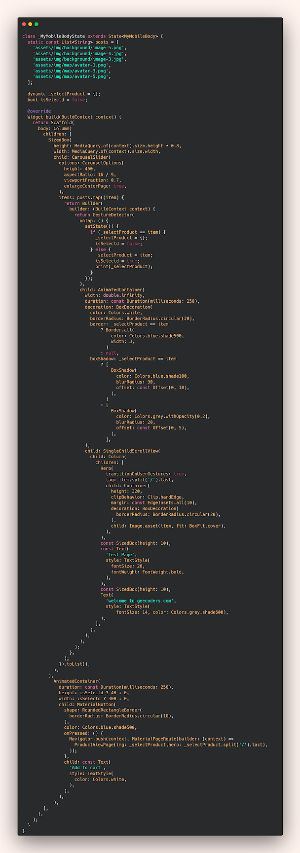 How to select image and show borader in Flutter project How to select image and show borader in Flutter project