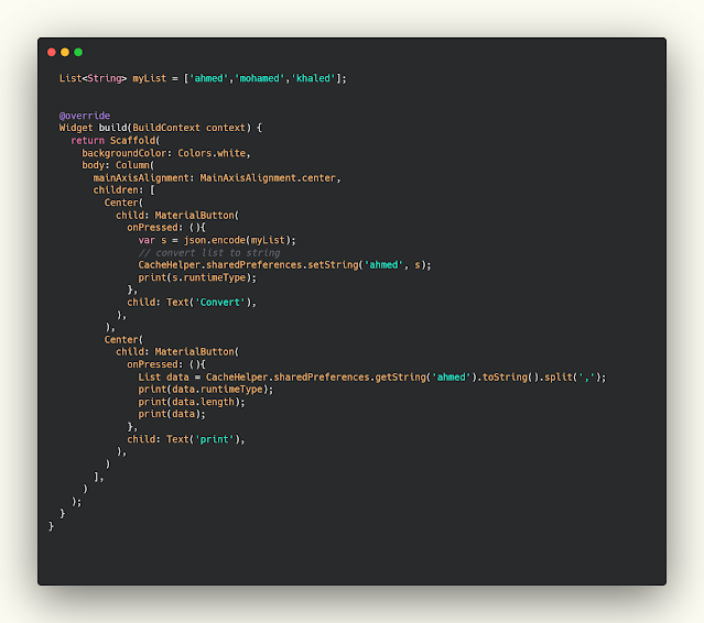 How to save list of string in shared preferences