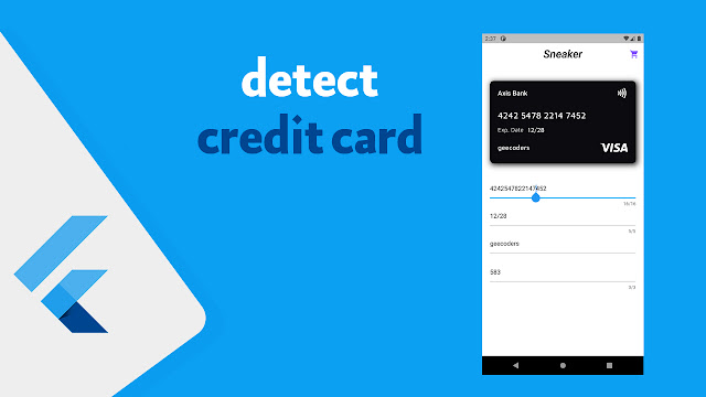 كيفية التعرف على نوع ال credit card الخاصه بك في flutter