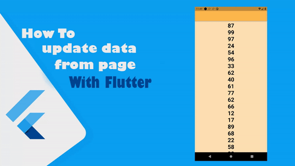 شرح كيفية عمل تحديث للبيانات الموجوده بداخل الصفحه وجلب بيانات جديده في فلاتر