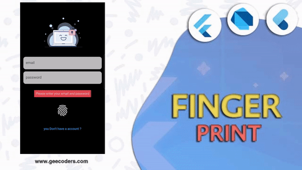 شرح كيفية اضافة بصمة جهازك  لتطبيقك وامكانية فتح التطبيق بالبصمه فلاتر | Add FingerPrint flutter easy