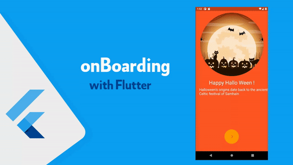إنشاء onBoarding مع انميشن اثناء الانتقال من صفحة للاخرى