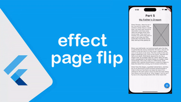 اضافة تاثير قلب الصفحه في ال pageView باستخدام فلاتر