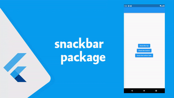 عمل تاثير animation عند اظهار snackbar في Flutter