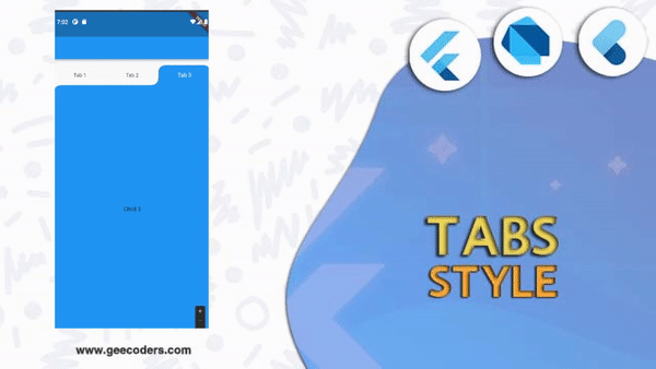 كيفية تغيير ستايل الtab عند الاستخدام في فلاتر