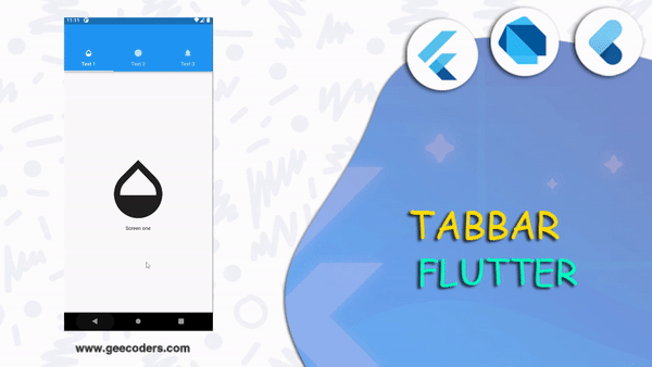 شرح كيفية انشاء TabBar في flutter بسهوله والتعامل مع مختلف الشاشات في نفس الصفحة