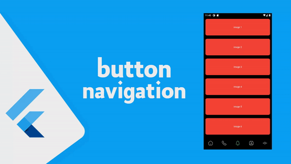 كيفية إنشاء bottomNavigationBar  تفاعلي مع animation في Flutter