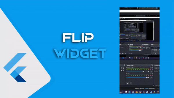 التبديل بين القوائم مع انميشن خلال عملية التغيير في  – Flip Widget فلاتر