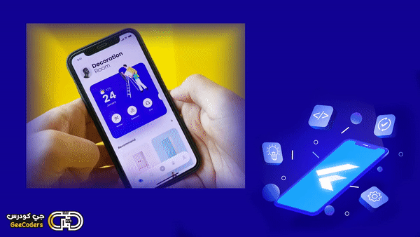 تصميم صفحة لعرض الاثاث مع وجود انميشن للتحريك بشكل انسيابي Flutter