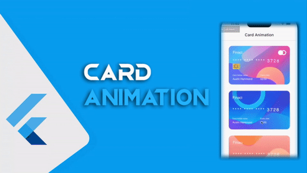 عرض بطائق الشراء بشكل مرتب مع اضافة الانميشن اثناء التغيير بينهم لتطبيقات Flutter