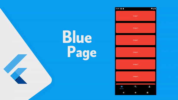 كيفية عرض صفحة فوق صفحة مع عمل تاثير ال blur للصفحه السابقه في flutter