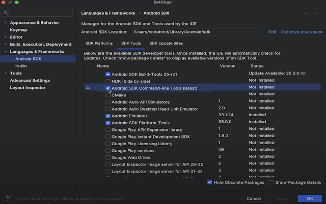 كيفيه تثبيت Flutter على Mac – خطوة بخطوة