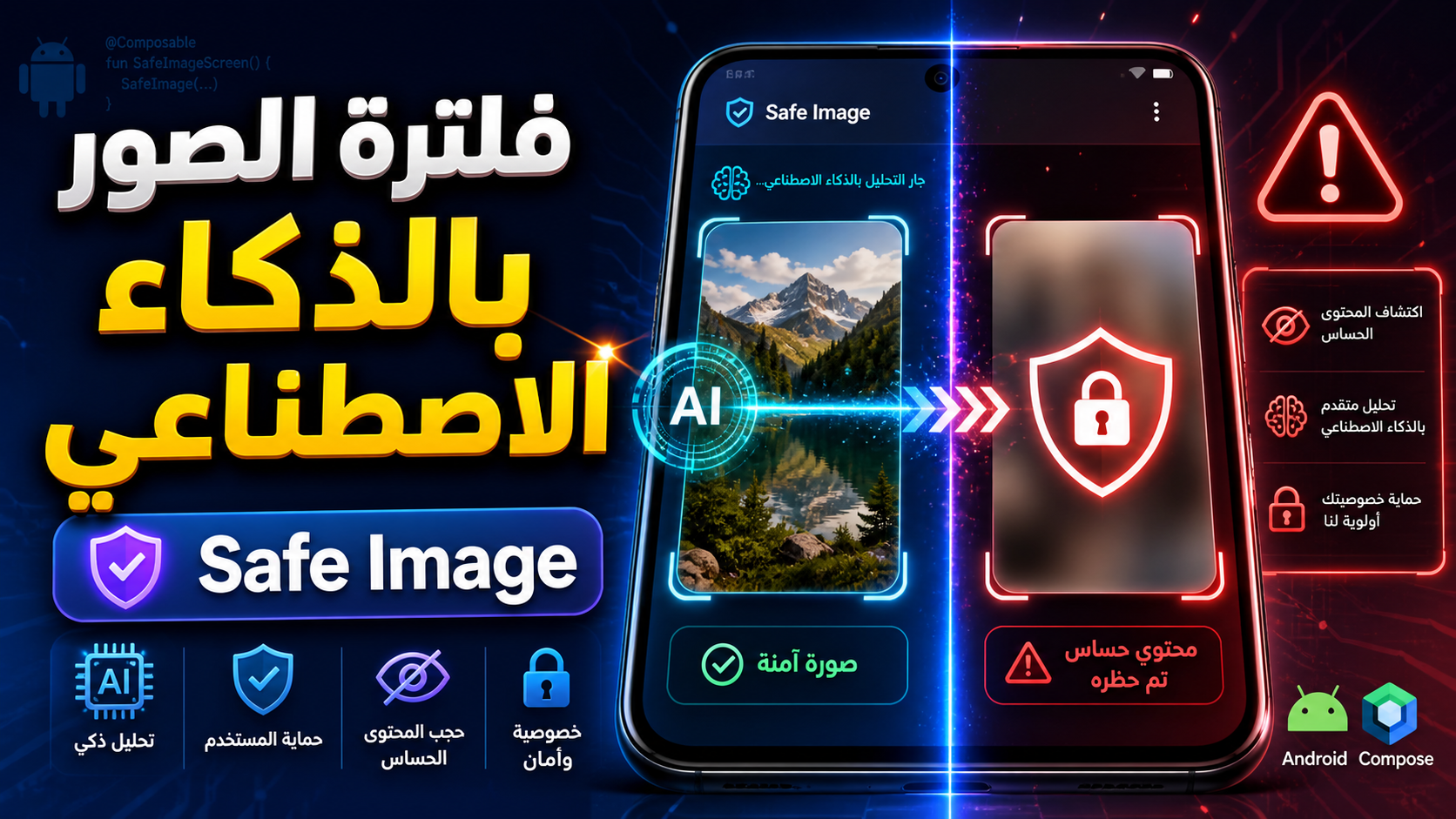 شرح مكتبة Safe Image لفلترة الصور الحساسة بالذكاء الاصطناعي