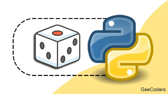 برنامج بلغة البايثون لرمي النرد بشكل عشوائي |  Rolling the dice randomly python code