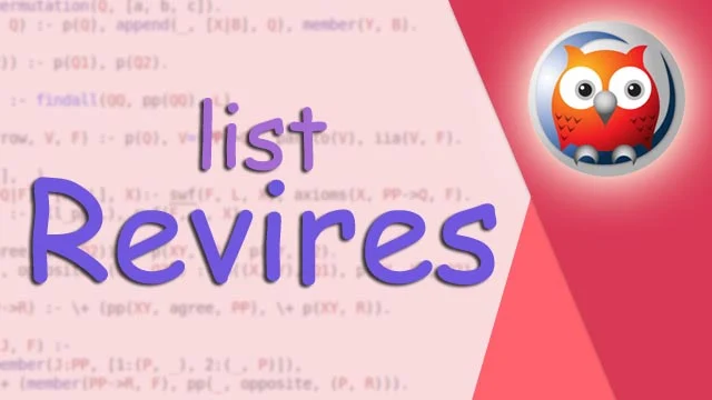 كود برولوغ لطباعة الlist بشكل معكوس | Reverse prolog program