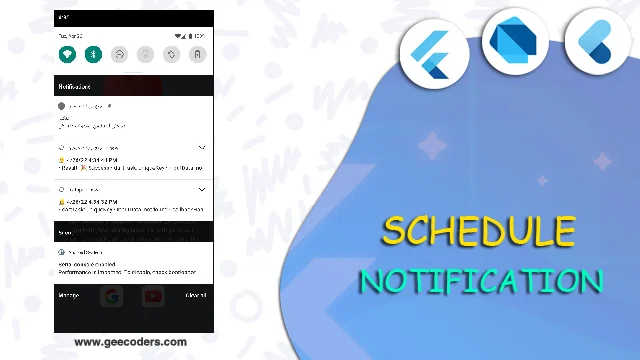 كيفية ارسال اشعارات بشكل مؤقت كل فتره في فلاتر | how to send notification schedule