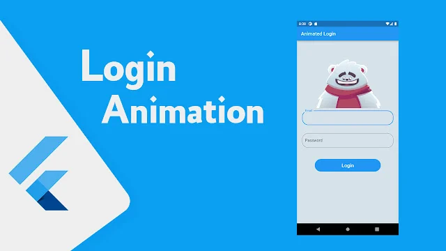 إنشاء Animation أثناء عمليات تسجيل الدخول في flutter بإستخدام Riv